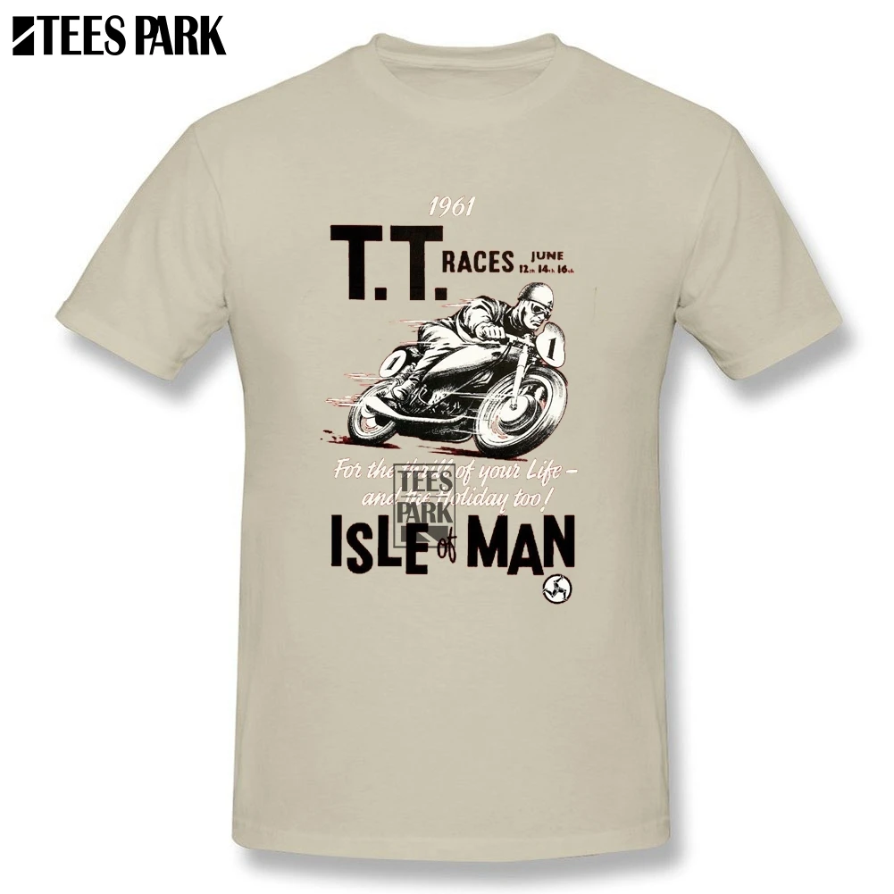 Футболки топы одежда Isle Man TT футболки для мужчин с короткими рукавами принтом