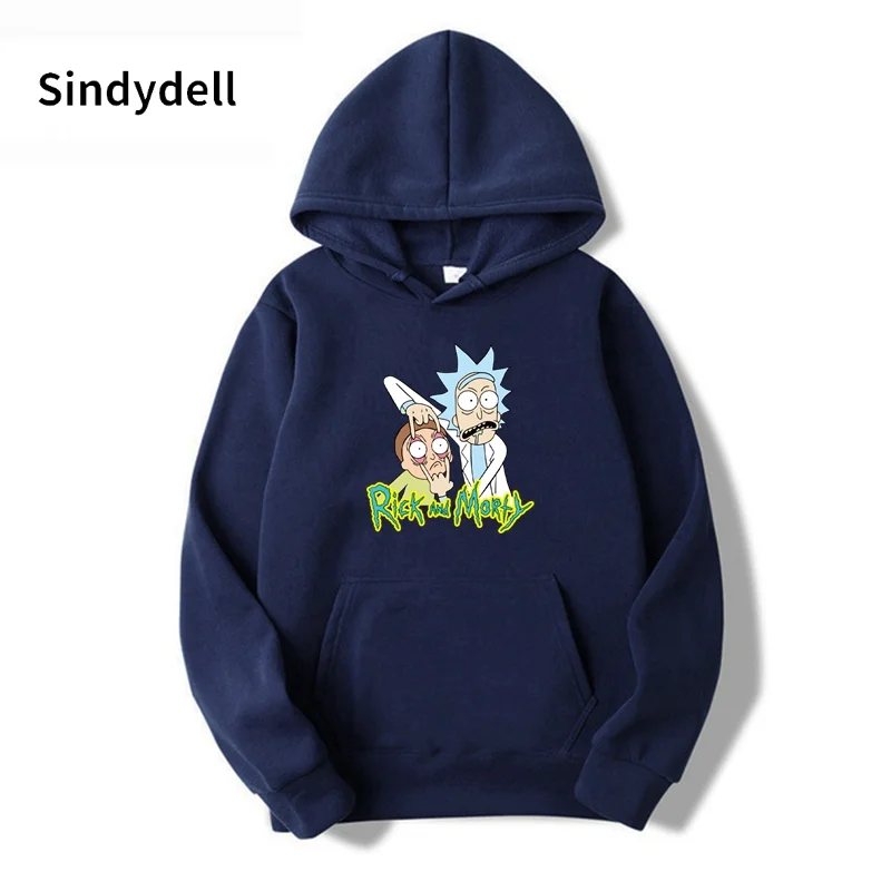 

2021 Sindydell Autumn Sweatshirt Men's Anime Hoodie Funny Hooded Long Sleeve Casual Unisex Student Over Size Harajuku Academia