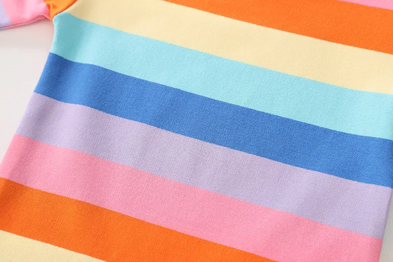 Детская футболка в полоску для мальчиков и девочек джинсы штаны 2 шт./компл.