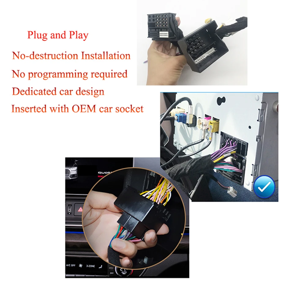 Wireless Apple CarPlay For Peugeot 208 2008 308 508 SMEG / SMEG+ System Car Play Android Auto Mirror Reverse Camera Interface |