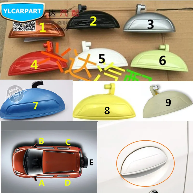 Для Geely LC Cross, GC2-RV, GX2, Emgrand Xpandino, LC, Panda, Pandino, GC2, двери автомобиля снаружи открытая ручка в сборе