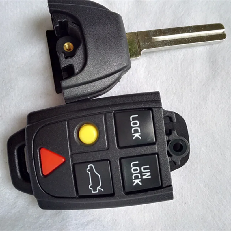 

DAKATU Remote Folding Flip Fob Key Case Shell 5 Buttons for Volvo C30 C70 S40 S80 V50 V70 Xc90 Xc70 Xc60