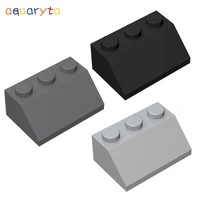 aquaryta 40pcs building blocks moc parts slope brick 2x3 dots compatible with 3038 diy education toys gift for teens