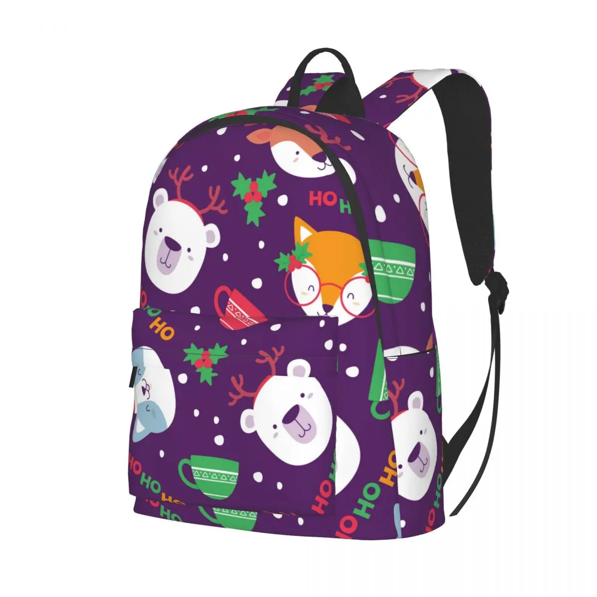 

Funny Christmas Animals 2021 Backpack Unisex Bag Fashion Backpack Travel Backpack School Shoulder Bag