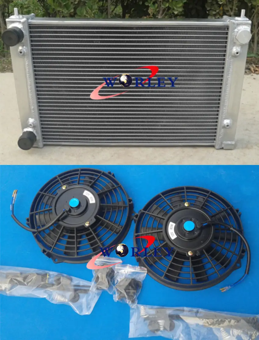 

Алюминиевый радиатор + вентилятор для VW GOLF GTI, JETTA MK2/Corrado,Scirocco Coupe 1,8 в 86-95