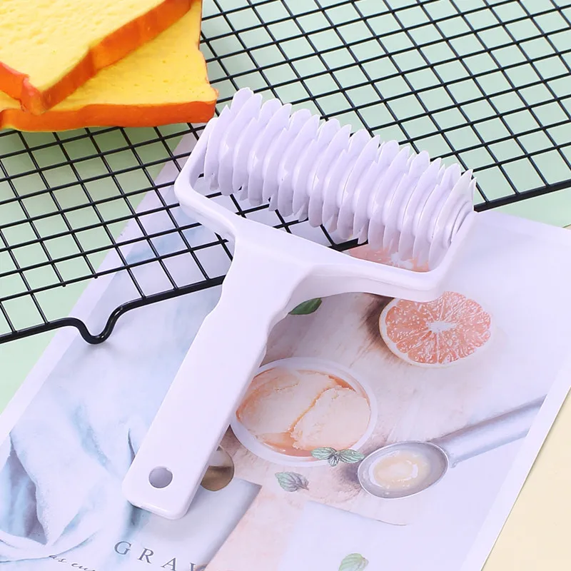 1PCS high quality pie pizza cookie pastry large plastic net knife roller baking tool tray embossed dough | Дом и сад