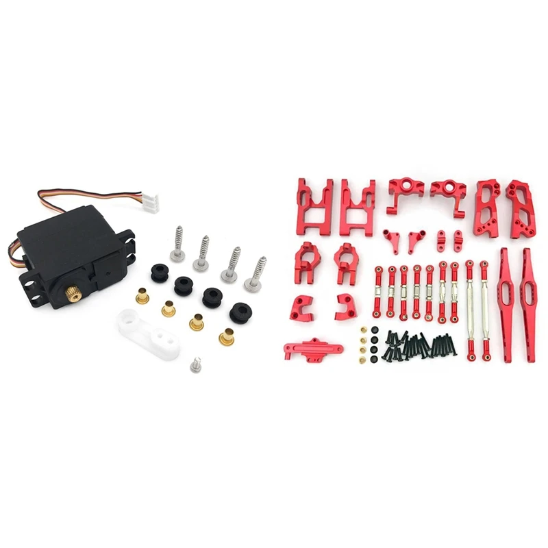 

Сервопривод 2,8 кг с 5 проводами и металлической шестерней 12428 12423 для WLtoys 12428 12423 Feiyue FY03 Q39 Q46 1/12, Аксессуары для автомобилей на дистанционном уп...