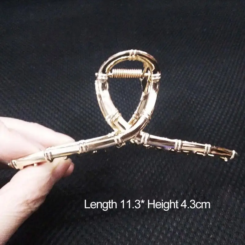 

Korean Big Hair Claws Elegant Gold Silver Hollow Geometric Hair Clips Hairpins Barrette Headwear Women Girls Hair Accessories