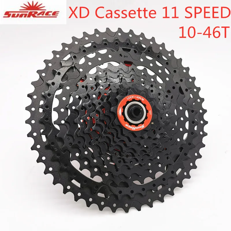 Велосипедная кассета SunRace 11 скоростей маховик для велосипеда 10 46T Mtb XD подходит