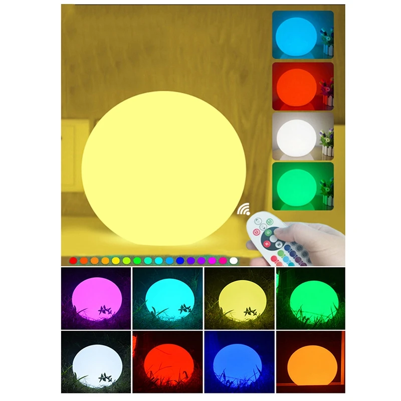

Waterproof Garden Ball Light Underwater Light IP68 Outdoor Christmas Wedding Party Lawn Light Swimming Pool Floating