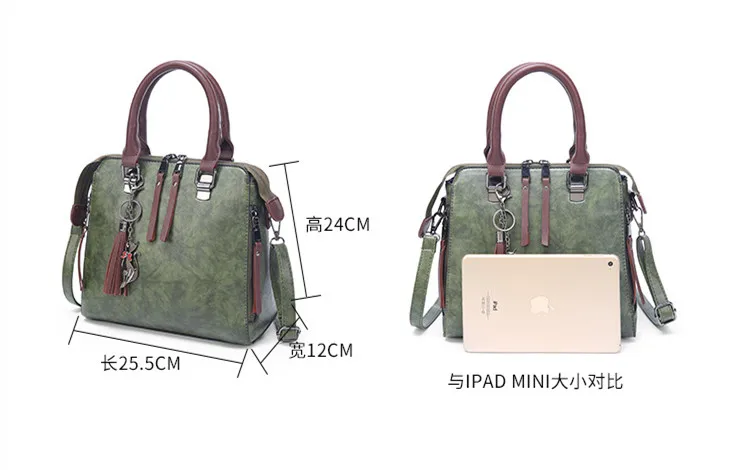 Винтажные женские Сумки из искусственной кожи сумки мессенджеры TotesTassel