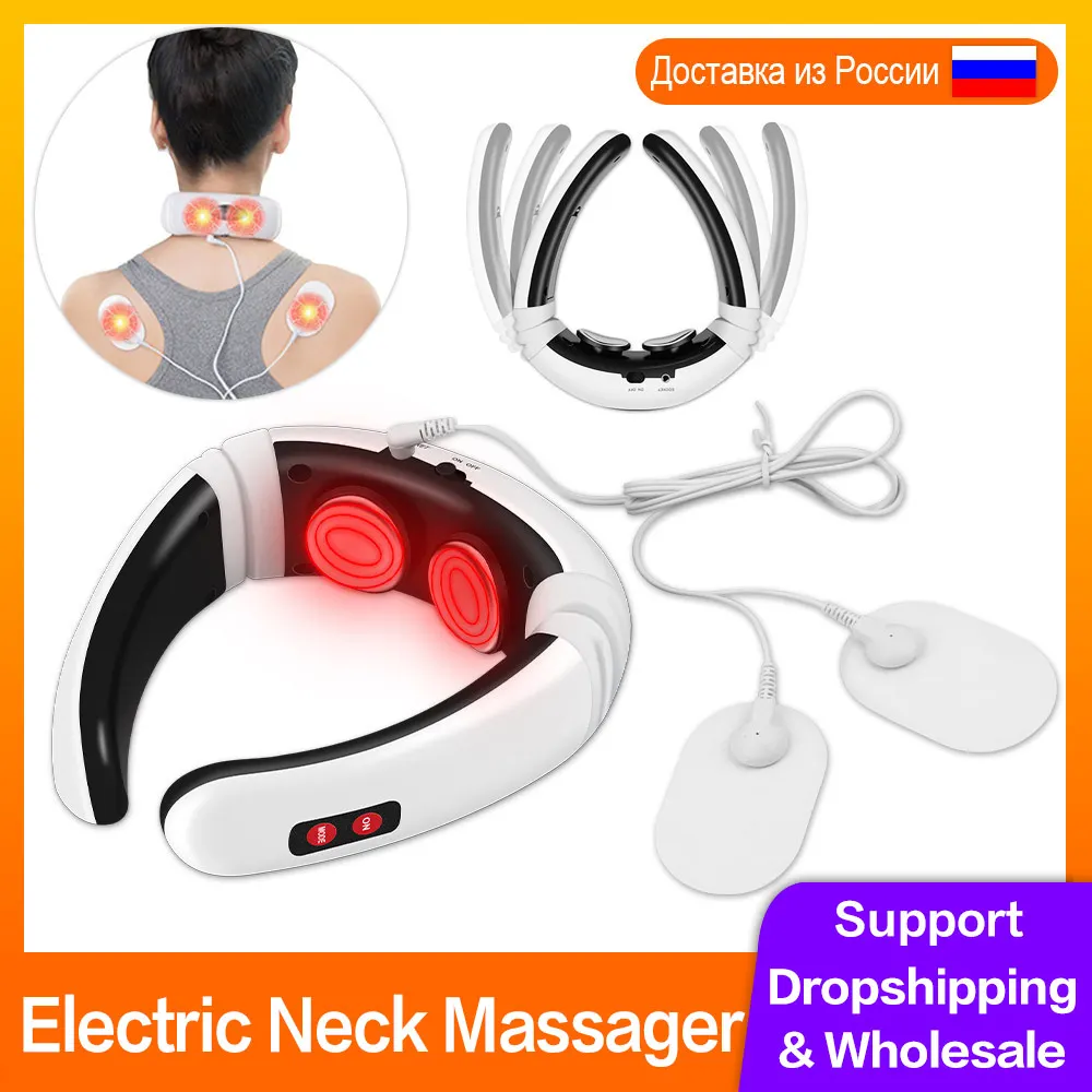 

Импульсный массажер для шеи, 6 режимов