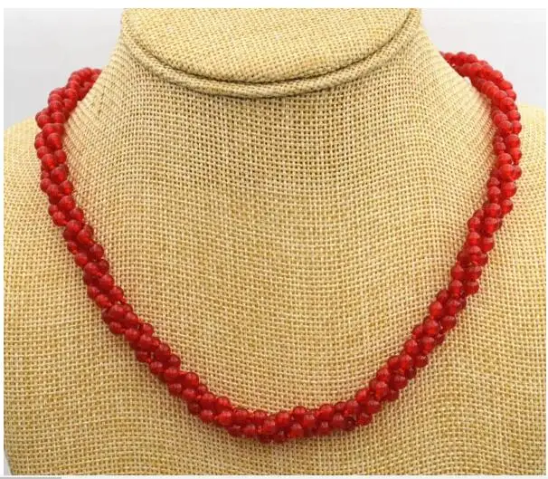 Можно выбрать цвет ювелирные изделия Новые Красивые 3 акции 4 мм красный камень