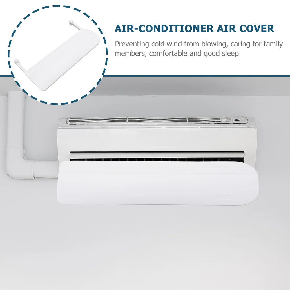 

1Pc Wind Direct Blowing Prevention Cover Retractable Air Conditioner Board White