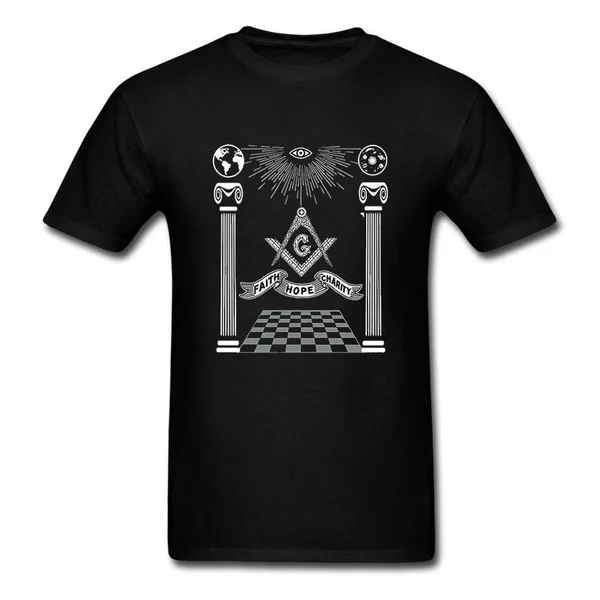 Fashion Freemason Faith Hope Charity T-Shirt len deighton charity