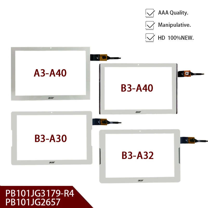 Для Acer Iconia One 10 емкостный сенсорный экран PB101JG3179-R4 PB101JG2657 B3-A30 B3-A40 B3-A32 A3-A40 B3-A20 стекло