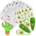 3D наклейки для ногтей, 1 шт., с абстрактным лицом для сексуальной девушки, Слайдеры для ногтей с надписью на русском языке, самоклеящиеся наклейки, аксессуары для дизайна ногтей