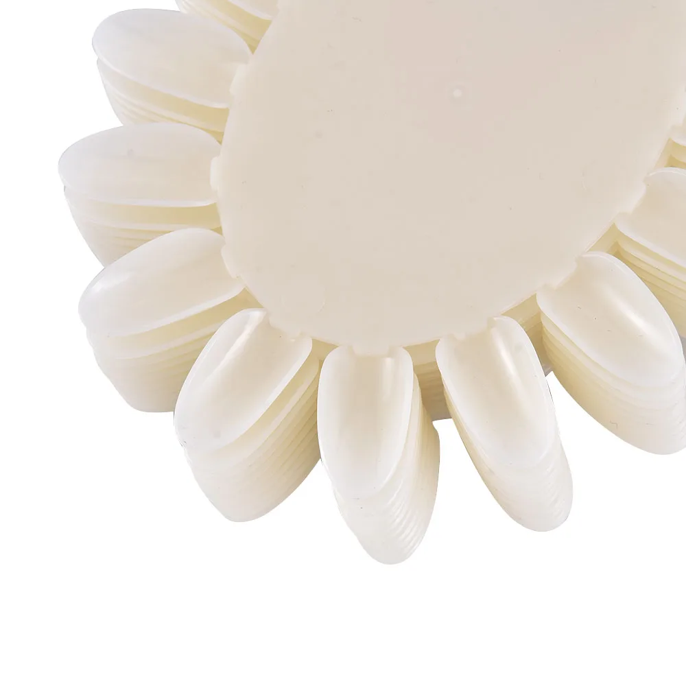 40/160 Типсы цветная карточка искусственные ногти овальной формы прозрачный