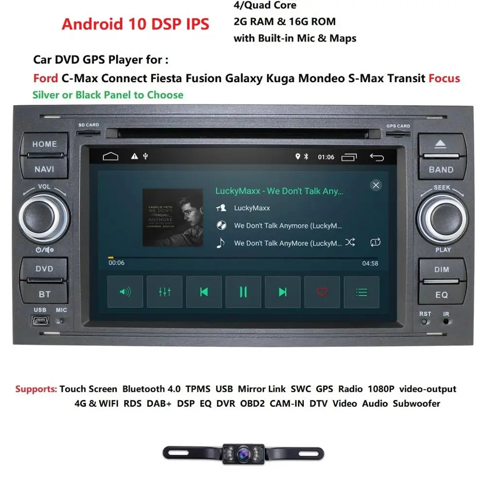 Автомобильный DVD проигрыватель с GPS Навигатором стерео радио аудио 4G для Ford Focus 2