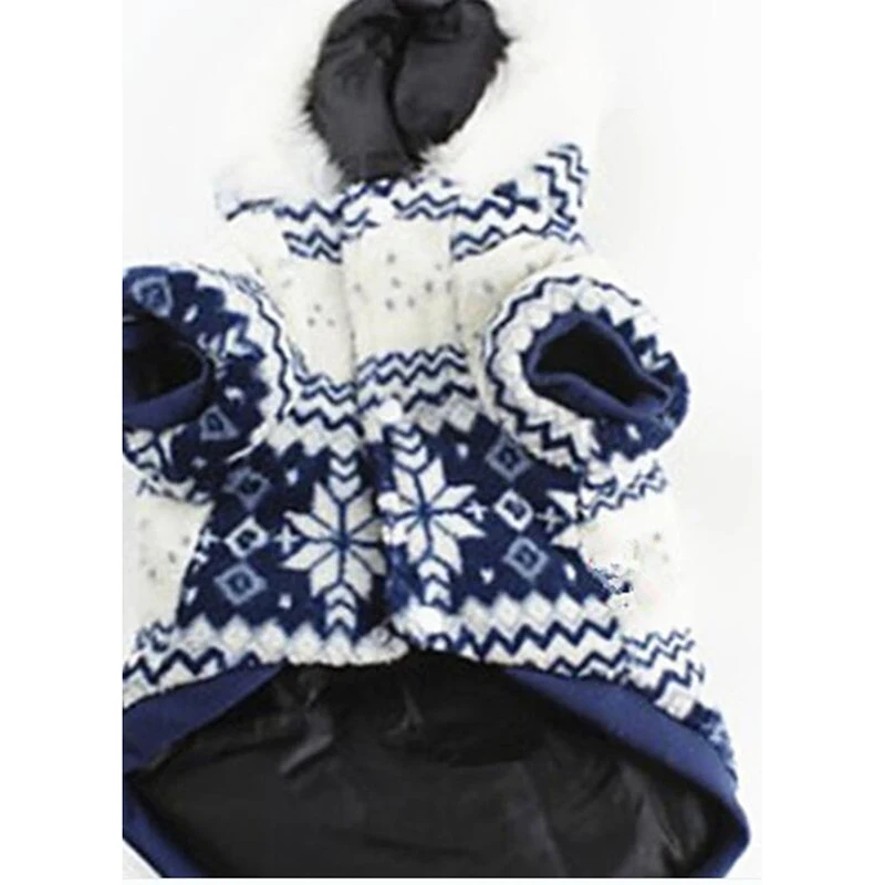 Домашние питомцы собаки зимняя пальто свитер Новогодний для домашних собак с