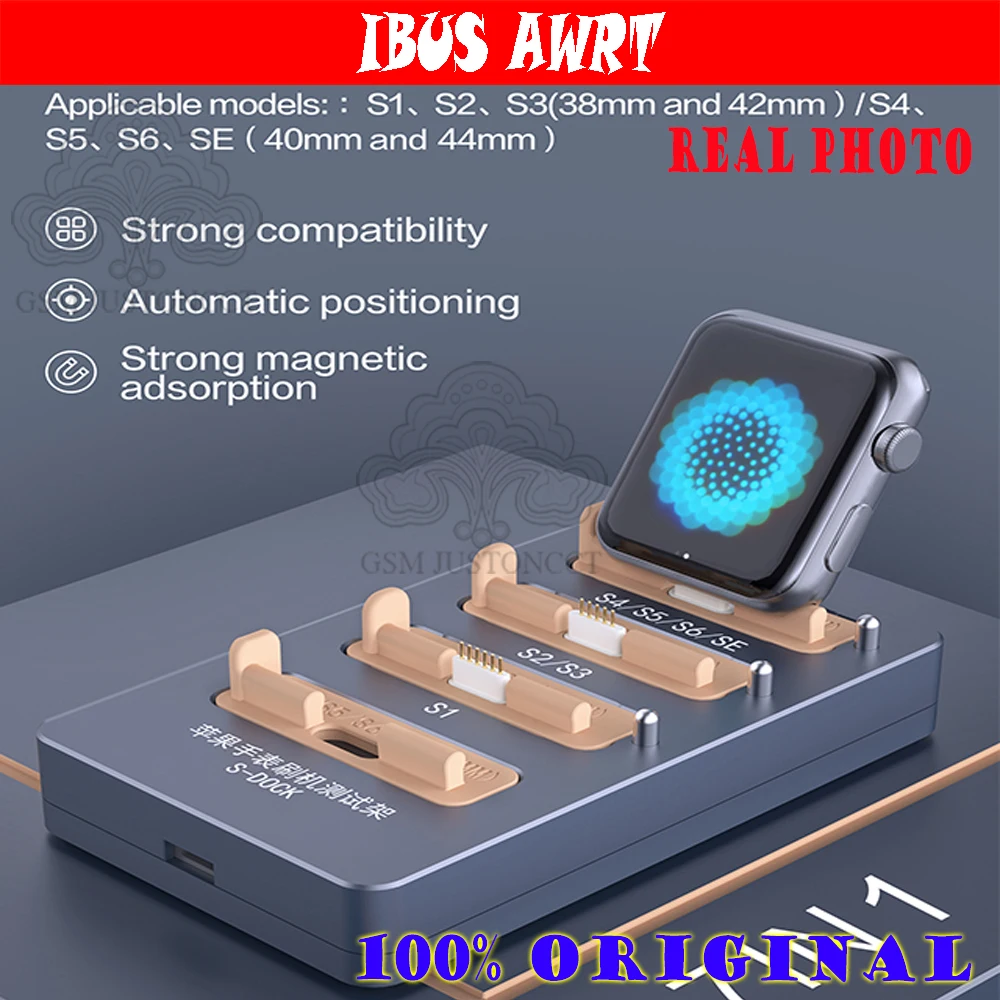 

JCID AIXUN S-DOCK awrt IBUS адаптер рестастор инструмент для ibus Apple Watch S1 S2 S3 S4 S5 S6 Восстанавливающий iWatch тестовый стенд инструмент для ремонта