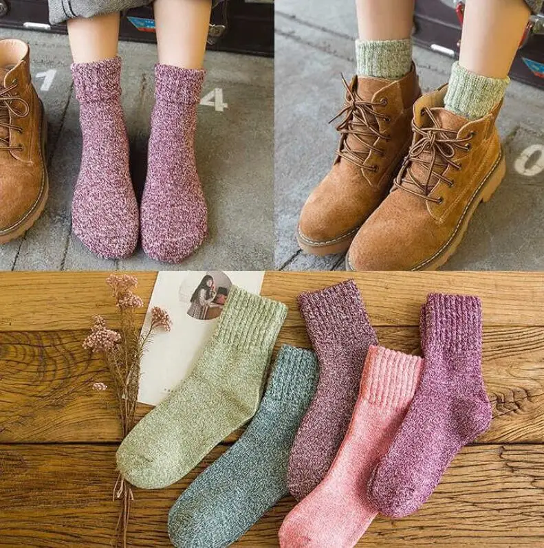 Женские носки в полоску сезон осень зима Новинка женские Корейском стиле