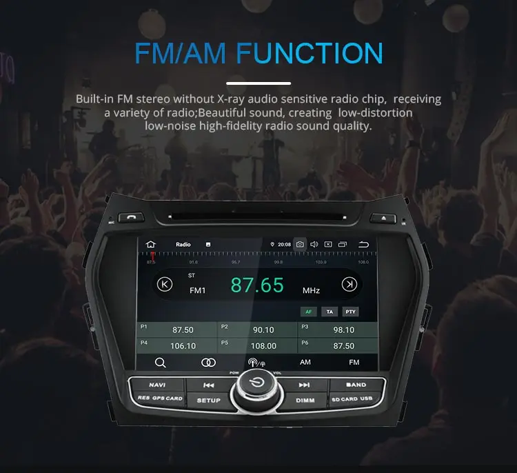 JDASTON Android 9,0 автомобильный dvd-плеер для hyundai IX45/Santa fe 2013 wifi Мультимедиа gps стерео 2 Din Автомобильный магнитофон