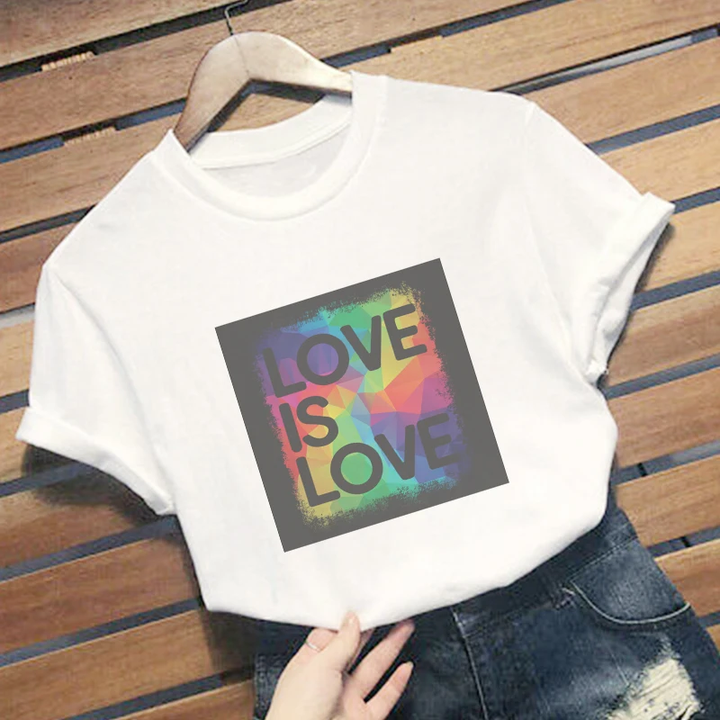 Радужный Флаг ЛГБТ 90s Графический Футболка для женщин гей Прайд рубашка Ретро