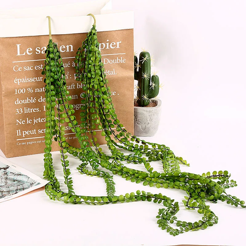 Одиночный лист фасоли украшение для дома искусственное растение садоводство