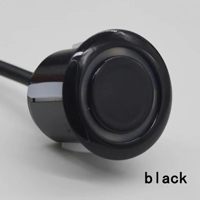 Черный OkeyTech камера заднего хода парктроник Led Back Up 8 сенсор s комплект автомобильных датчиков парковки обратный радар детектор система монитор дрель - Название цвета: Черный