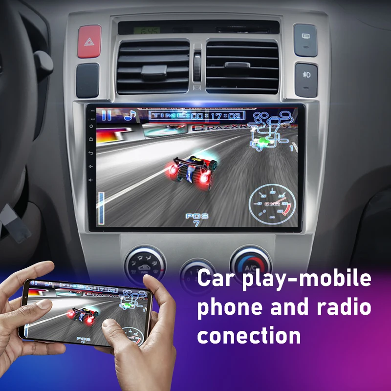 android ai voice car radio for hyundai tucson 2004 2009 multimedia video player navigation 2 din dvd head unit stereo carplay free global shipping