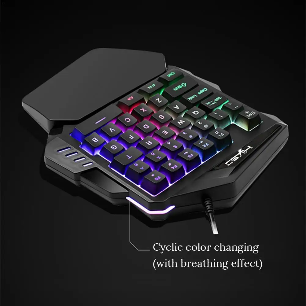 RGB мини клавиатура эргономичная игровая клавиатура с одной рукой V100 игровая механическая мини игровая клавиатура