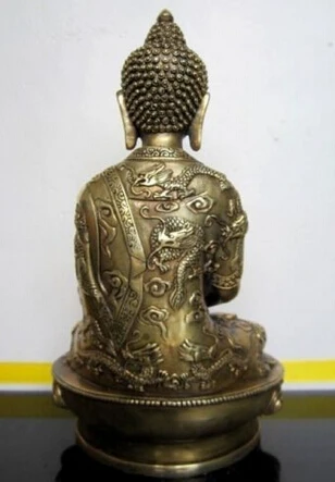 

Copper Brass CHINESE crafts Asian Elaborate China Tibetan Buddhis Amitabha Buddha Statue Sculpture