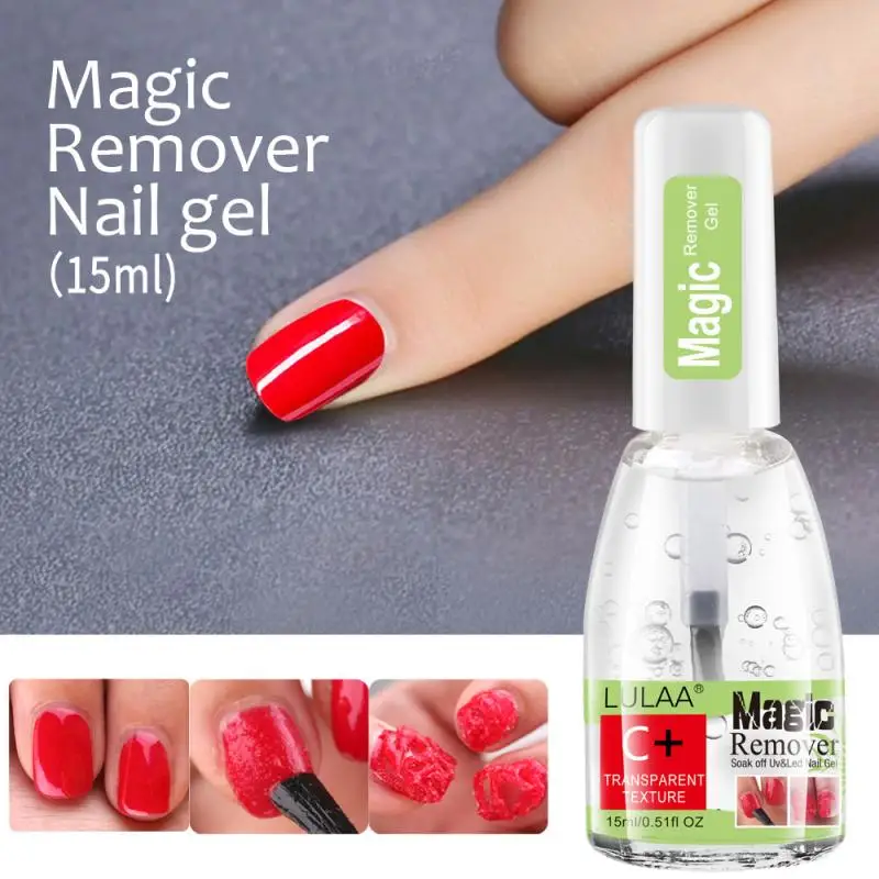 

15ml Fast Manicure Semi Permanent Remover Varnish Tool Burst Gel Glue Soak Off Remover Polish Nail Cleaner Nail Polish TSLM2