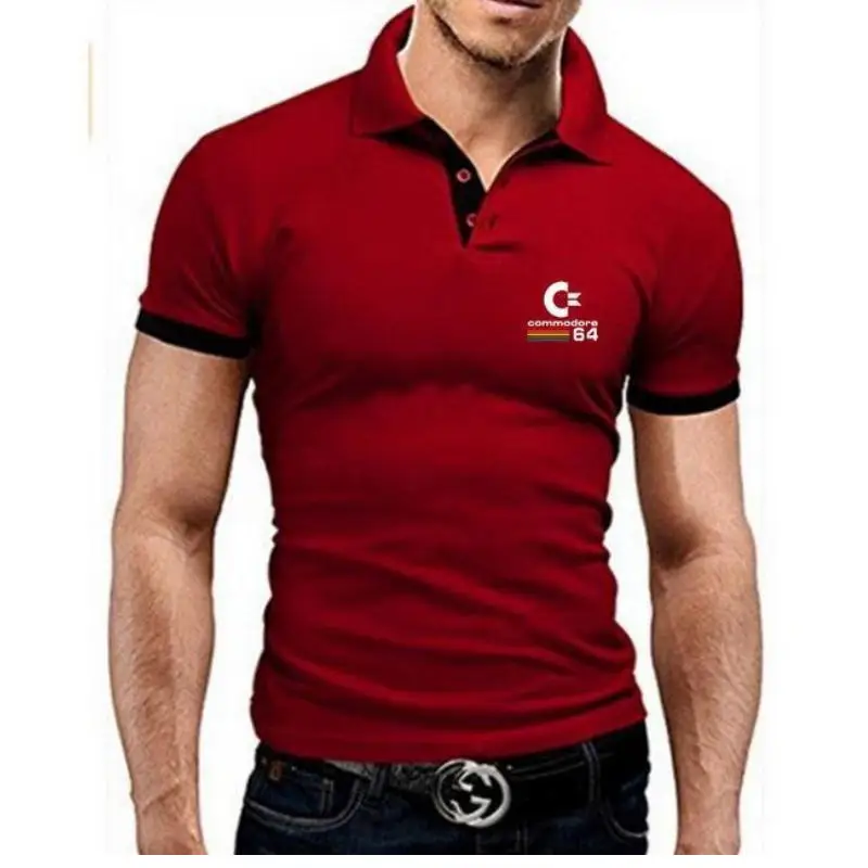 

2021 New Top Summer Solid Men Polo Shirt Mens Shirts Short Sleeve Cotton Polos Outwear Clothing Business Jerseys Breathable