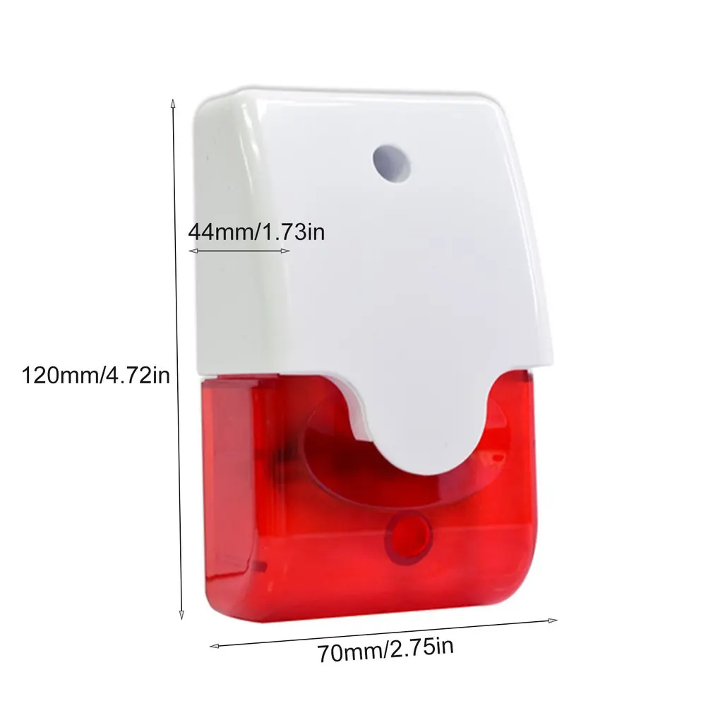 WS-103 Проводная Стробоскопическая сирена для дома 12 В звуковой светильник