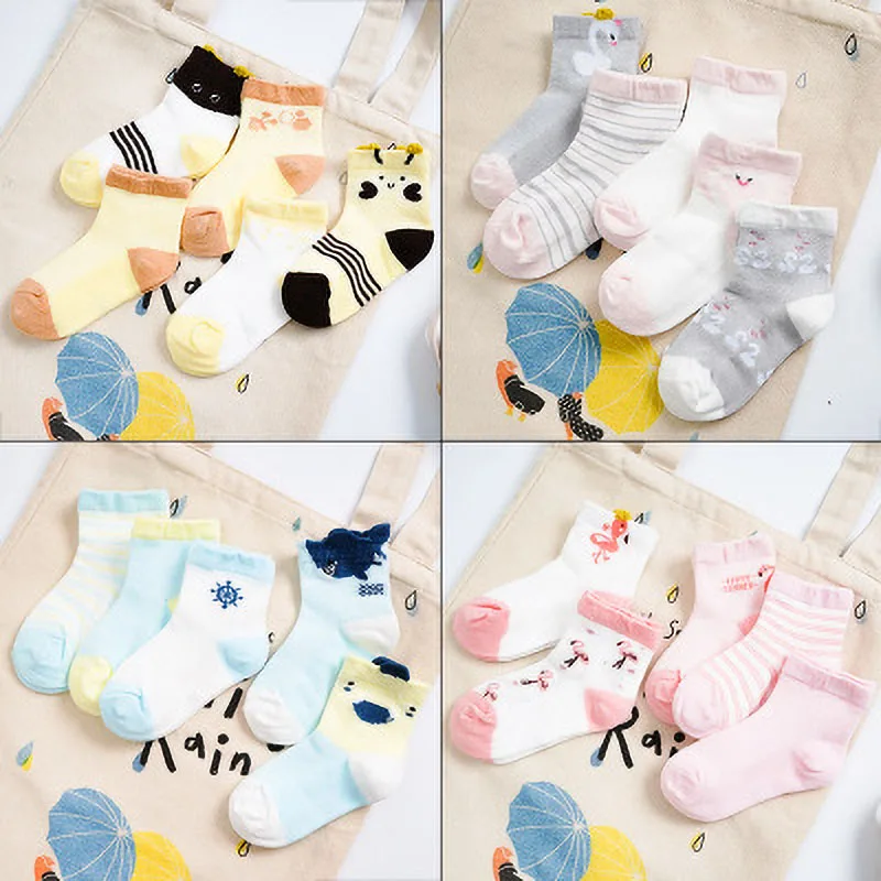 5 пар носков детские зимние носки для девочек и мальчиков теплые хлопковые