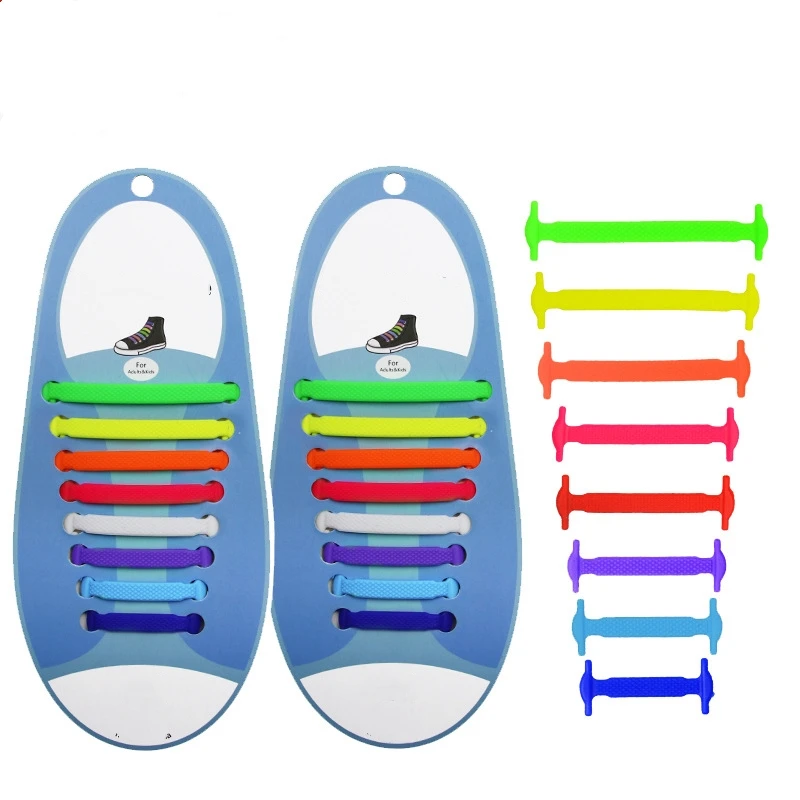 Силиконовые шнурки эластичные без завязывания 16 шт./лот | Обувь