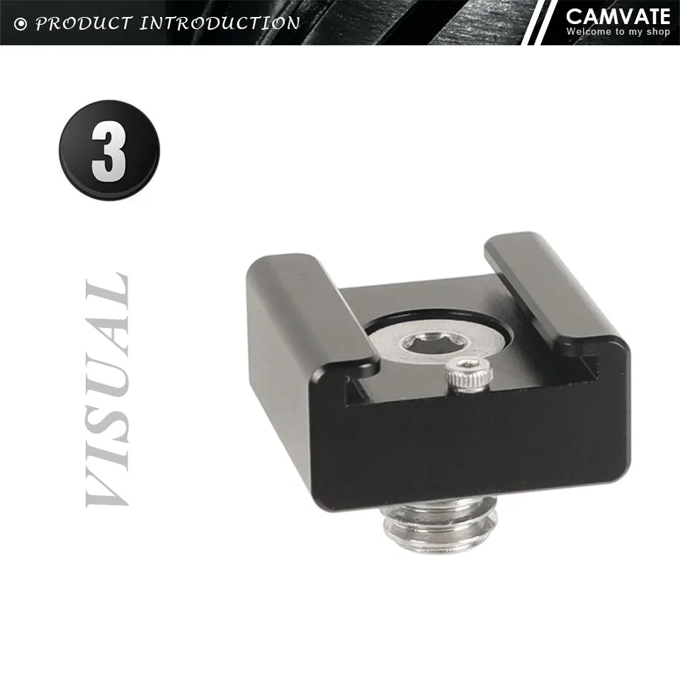 3/8"-16 Shoe Mount Adapter With ARRI Locating Pins & ARRI-Anti-Twist Mount For V