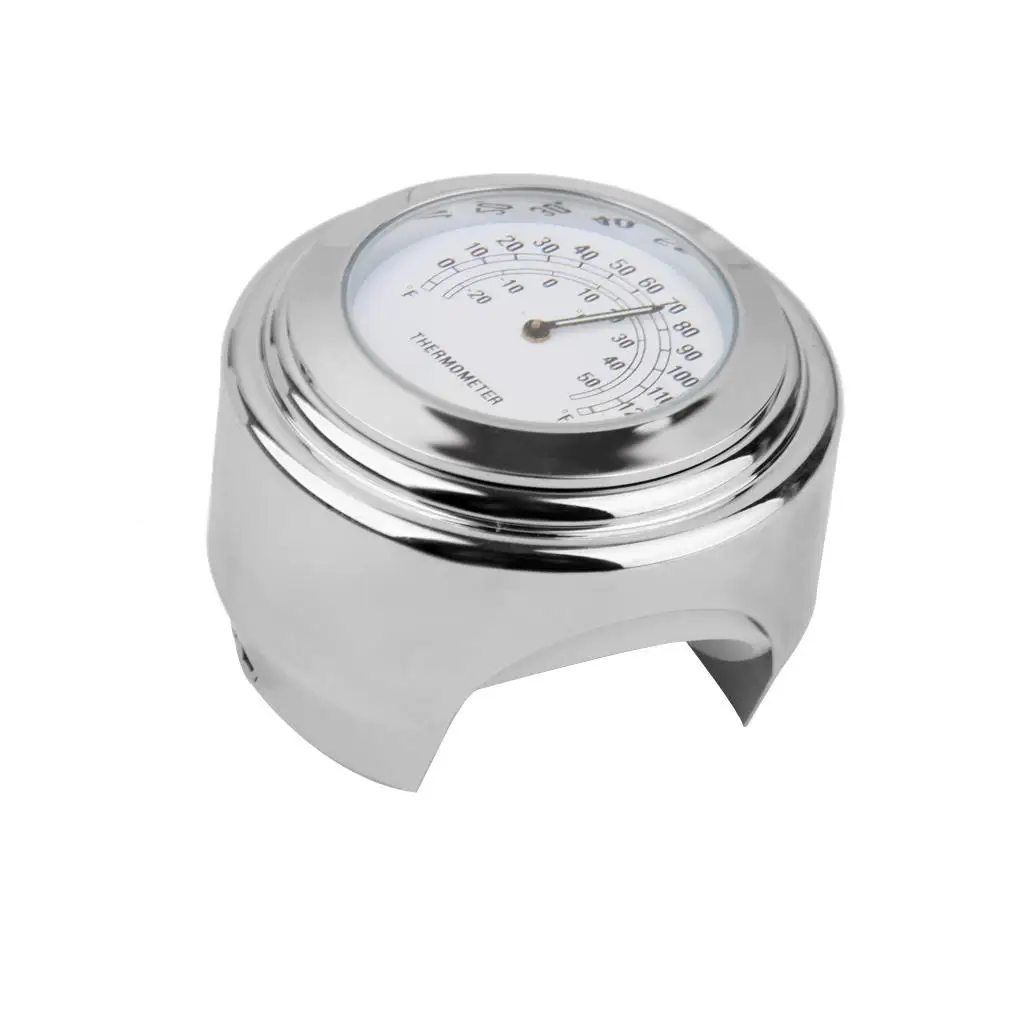 

7/8 '' 1 '' Handlebar Dial Thermometer Handle Motorcycle Temperature Chrome for Suzuki