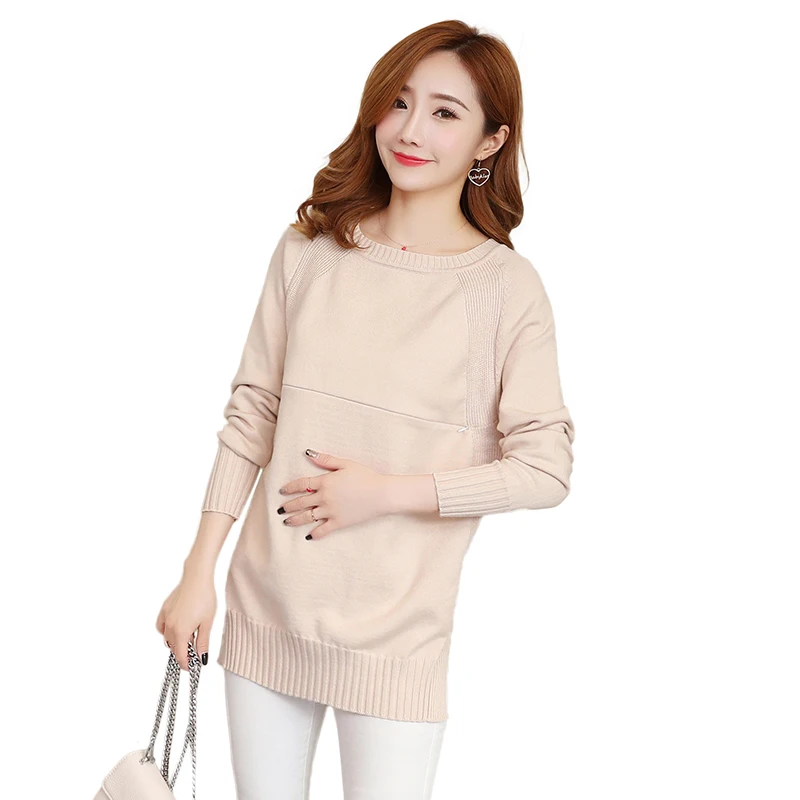

Maternity Nursing Sweaters Breastfeeding Bottoming Shirts for Pregnant Women Pregnancy Feeding Tops