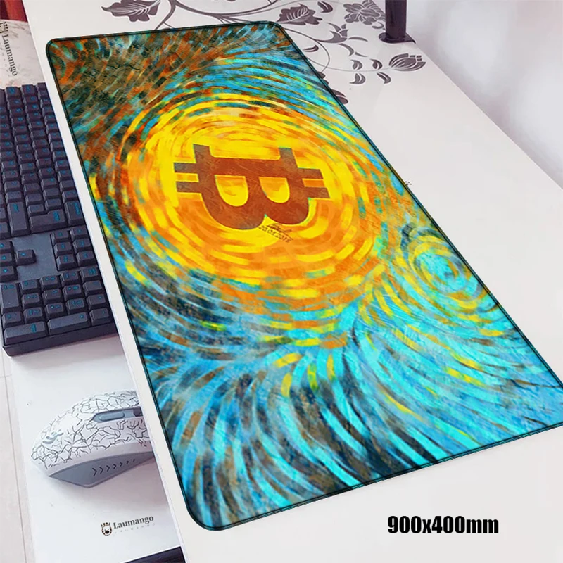 

Bitcoin Gamer Keyboard Pad Mouse Large Gaming Laptop Computer Mat Keyboards Accessories Mousepad Company Pc Mats Mausepad Carpet