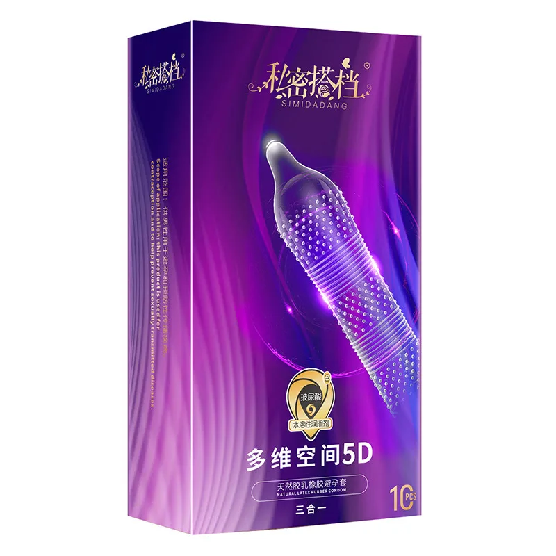 10 шт. презервативы Секс-продукты частицы и резьба G-spot вагинальной стимуляции Для