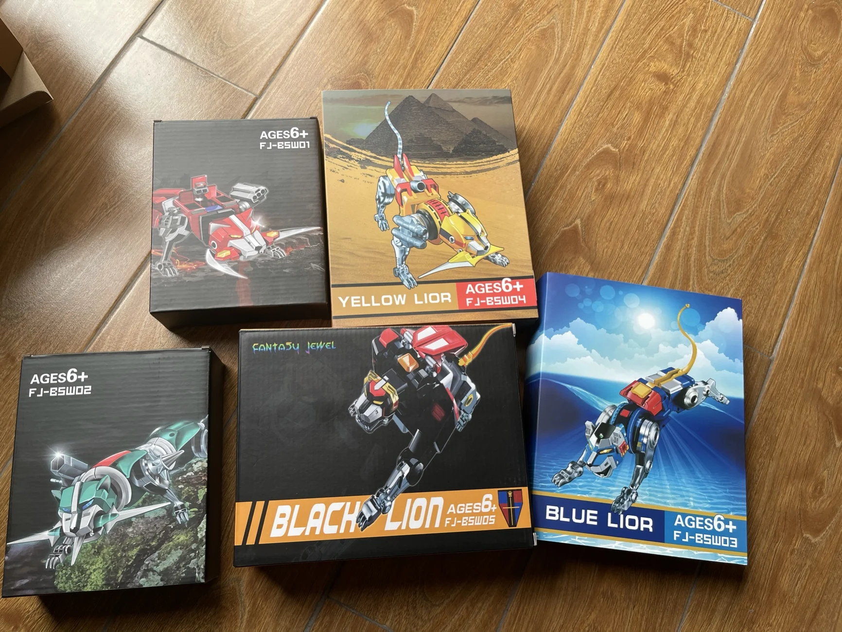 Игрушки-трансформеры FJ Voltron пять Львов подарочный набор из сплава экшн-фигурка в