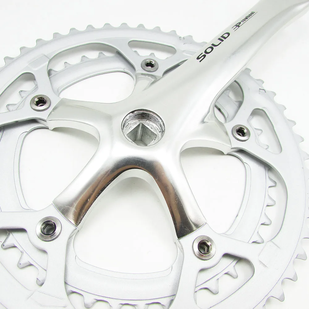 PROWHEEL 7/8/9 скорость Дорожный велосипед crankest передняя Звездочка 52/42 т 130BCD алюминиевого сплава квадратное отверстие складной велосипед Звездочка рукоятка колеса