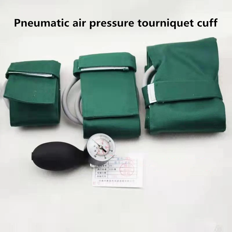Medical Adult Kids Air Pressure Tourniquets Cuff Orthopedic Surgery Pneumatic Tourniquet Arm Thigh Emergency Hemostat Instrument