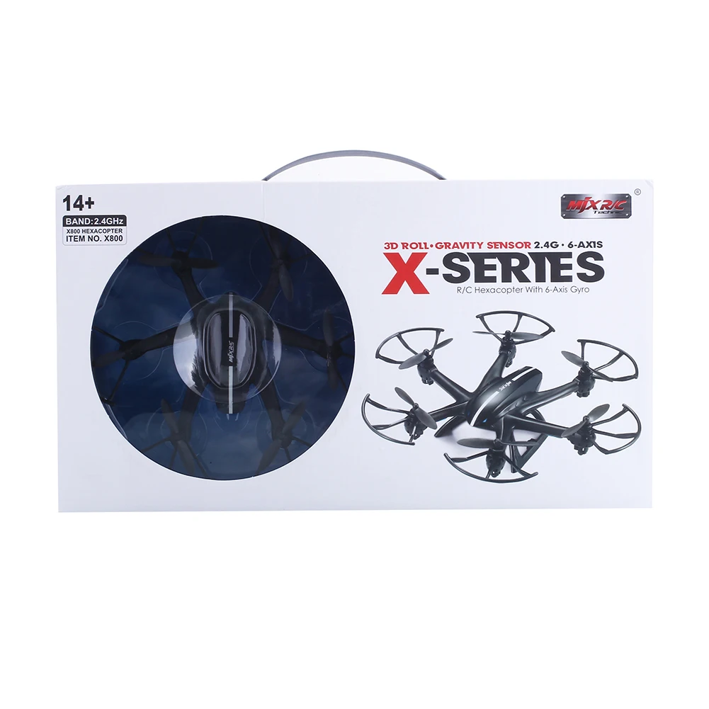 Черный квадрокоптер MJX X800 Drone с камерой FPV C4005, вертолет, игрушки и хобби для гиков, подарок. 3D Roll SYNC IMAGE радиоуправляемый. Для детей.