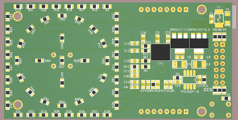 ДЛЯ TI TMS320F2812DSP макетная плата системная основная DIY печатная веселый светодиодный