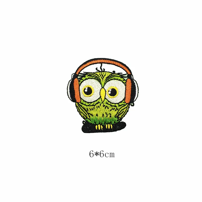 Утюг на заплатки в виде животных для одежды с милой совой значки полоски наклейки