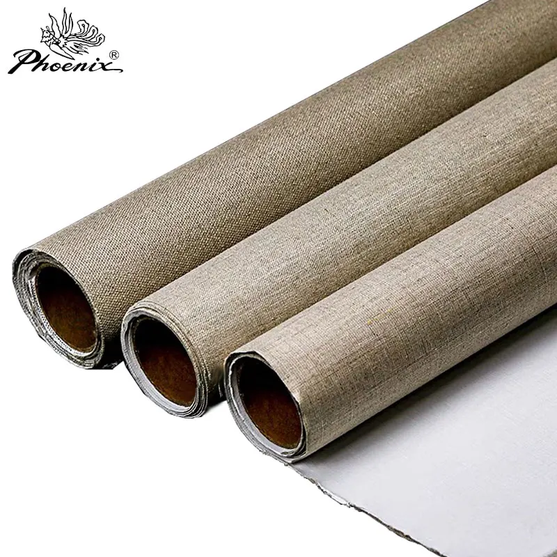 Wholesale, 210 cm wide, 10m one roll, blank painting canvas, linen, coarse stripe/medium grain/fine canvas canvas